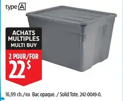 Canadian Tire type A Solid Tote offer