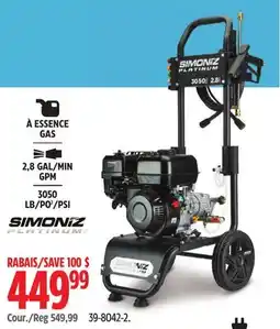 Canadian Tire Simoniz Platinum Gas offer