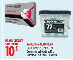 Canadian Tire Taylormade Selected Golf BallS offer
