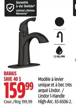 Canadian Tire Moen Lindor 1-Handle High-Arc offer