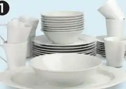 Canadian Tire Canvas Lauren 34-Pc Porcelain Dinnerware Set offer