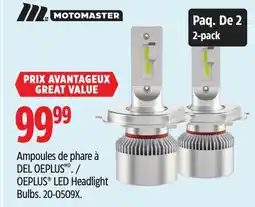 Canadian Tire MotoMaster OEPLUS LED Headlight Bulbs offer