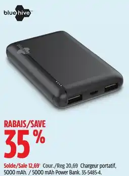 Canadian Tire Bluehive 5000 mAh Power Bank offer