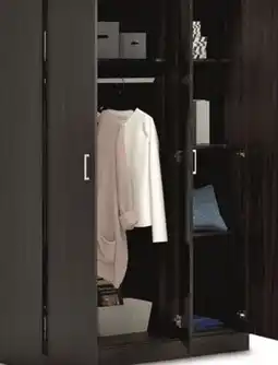 Canadian Tire 3-Door Wardrobe. Espresso offer