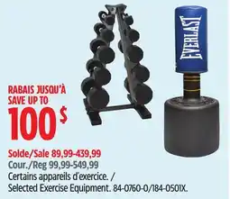 Canadian Tire Selected Exercise Equipment offer