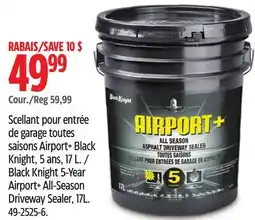 Canadian Tire Black Knight 5-Year Airport+ All-Season Driveway Sealer, 17L offer
