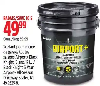 Canadian Tire Black Knight 5-Year Airport+ All-Season Driveway Sealer, 17L offer