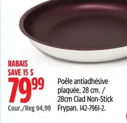 Canadian Tire Paderno 28cm Clad Non-Stick Frypan offer