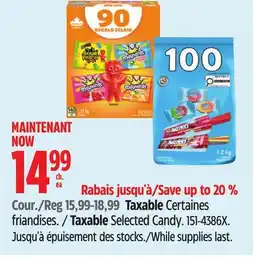 Canadian Tire Taxable Selected Candy offer