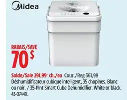 Canadian Tire Midea 35-Pint Smart Cube Dehumidifier offer