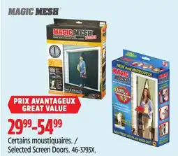 Canadian Tire MAGIC MESH Selected Screen Doors offer