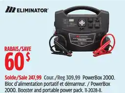 Canadian Tire Eliminator Booster and portable power pack offer