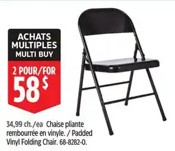 Canadian Tire Padded Vinyl Folding Chair offer