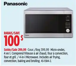 Canadian Tire panasonic 4-in-1 Microwave offer