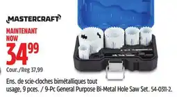 Canadian Tire 9-Pc General Purpose Bi-Metal Hole Saw Set offer