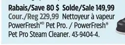 Canadian Tire BISSELL PowerFresh Pet Pro Steam Cleaner offer