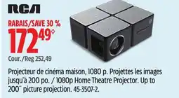 Canadian Tire RCA 1080p Home Theatre Projector. Up to 200˝ picture projection offer