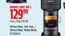 Canadian Tire Nespresso Vertuo Next, Matte Black offer