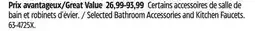Canadian Tire Selected Bathroom Accessories and Kitchen Faucets offer