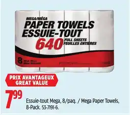 Canadian Tire Mega Paper Towels, 8-Pack offer