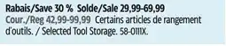Canadian Tire Maximum Selected Tool Storage offer