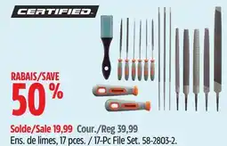 Canadian Tire Certified 17-Pc File Set offer