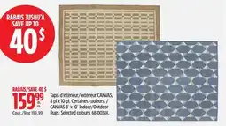Canadian Tire CANVAS 8´ x 10´ Indoor/Outdoor Rugs offer
