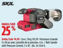 Canadian Tire SKIL Belt Sander with Pressure Control, 3 x 18˝, 6A offer