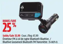 Canadian Tire Bluehive Gooseneck Bluetooth FM Transmitter offer