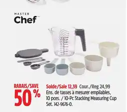 Canadian Tire Master Chef 10-Pc Stacking Measuring Cup Set offer