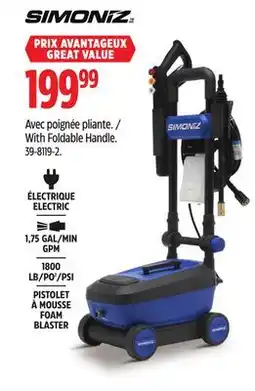 Canadian Tire SIMONIZ FOAM BLASTER offer