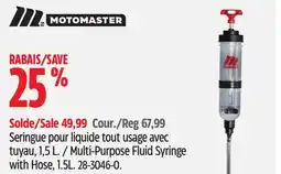 Canadian Tire Motomaster Multi-Purpose Fluid Syringe with Hose offer
