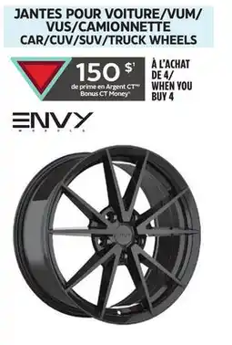 Canadian Tire CAR/CUV/SUV/TRUCK WHEELS offer