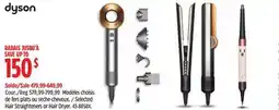 Canadian Tire Dyson Selected Hair Straighteners or Hair Dryer offer