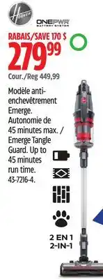 Canadian Tire Hoover Emerge Tangle Guard offer