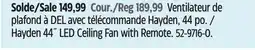 Canadian Tire Noma Hayden 44˝ LED Ceiling Fan with Remote offer