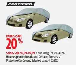 Canadian Tire Certified Protective Car Covers offer
