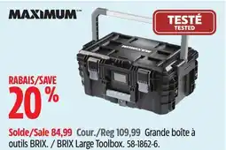 Canadian Tire MAXIMUM BRIX Large Toolbox offer