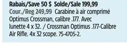 Canadian Tire Crossman Optimus .177-Calibre Air Rifle offer