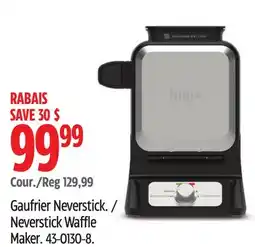 Canadian Tire Ninja Neverstick Waffle Maker offer