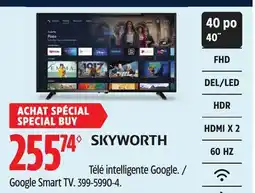 Canadian Tire Skyworth Google Smart TV offer