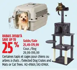 Canadian Tire Petco Selected Dog Crates and Mats or Cat Trees offer