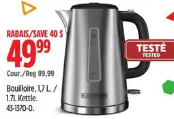 Canadian Tire Black & Decker 1.7L Kettle offer