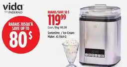 Canadian Tire Vida Ice-Cream Maker offer