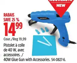 Canadian Tire Mastercraft 40W Glue Gun with Accessories offer