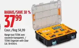 Canadian Tire TSTAK Organizer with Clear Lid offer
