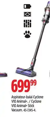 Canadian Tire Dyson Cyclone V10 Animal+ Stick Vacuum offer