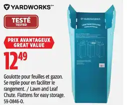 Canadian Tire Yardworks Lawn and Leaf Chute offer