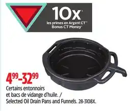 Canadian Tire Flo Tool Selected Oil Drain Pans and Funnels offer