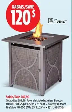 Canadian Tire FOR LIVING Bluebay Outdoor Fire Table offer